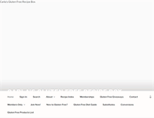Tablet Screenshot of glutenfreerecipebox.com